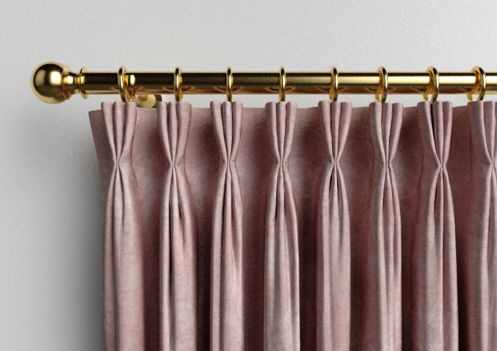 Florence Faux Suede, Petal Pink - Made to Measure Curtains - Image 11